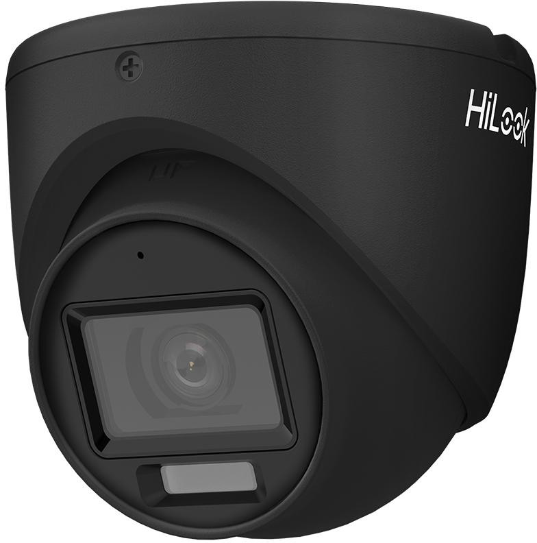 HiLook TVI-T8M-20DL BLACK 2.8mm - 8 MP (4K) kamera 4v1 TVI/AHD/CVI/CVBS, turret, Smart Hybrid Light, IR 30 m