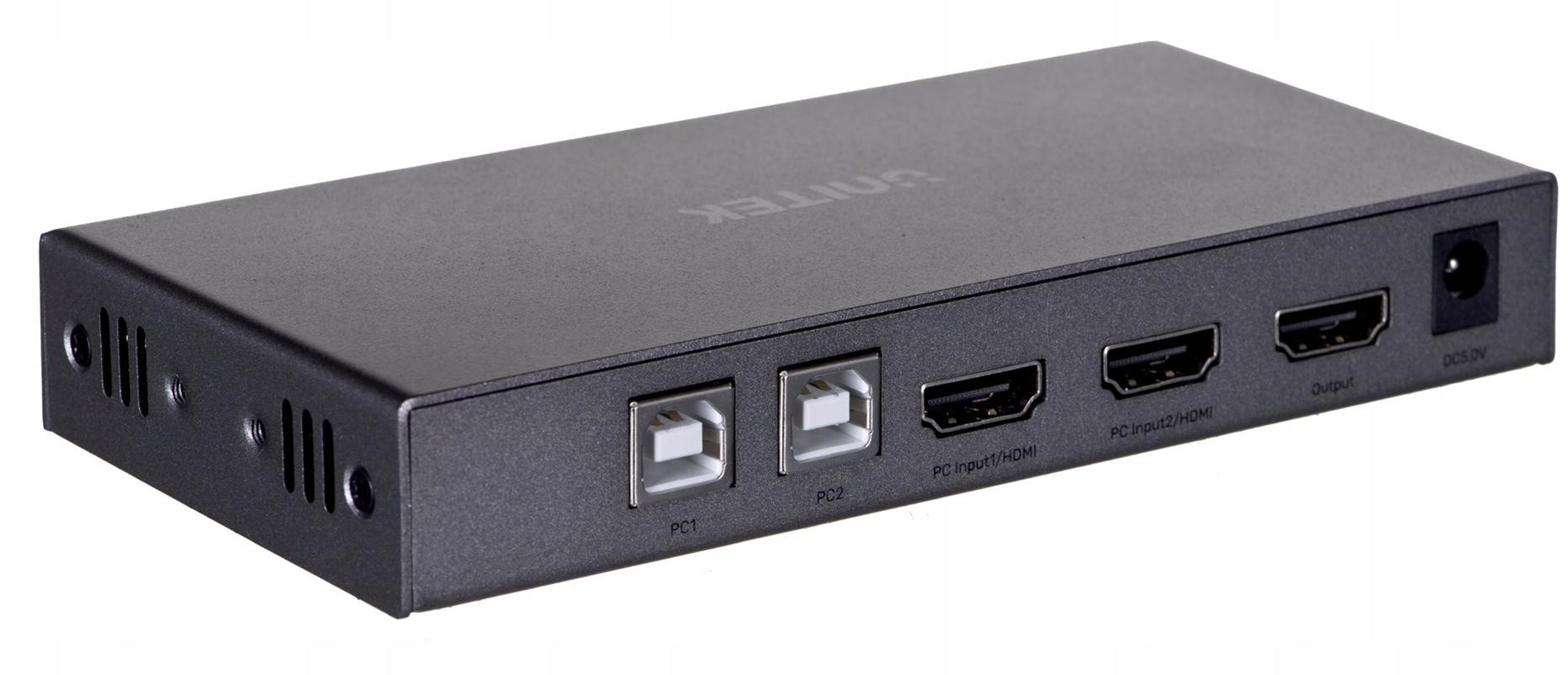 KVM prepínač Unitek V307A 4K HDMI 2.0 2 vstupy 1 výstup + USB