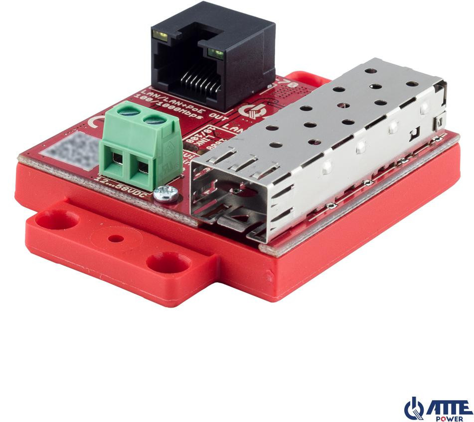 Gigabitový mediakonvertor Ethernet ATTE xFIBER-2-70 (PoE OUT)