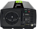 Green Cell PowerInverter LCD 12V / 230V 500W / 1000W čistá sínusová vlna – Obrázok 5