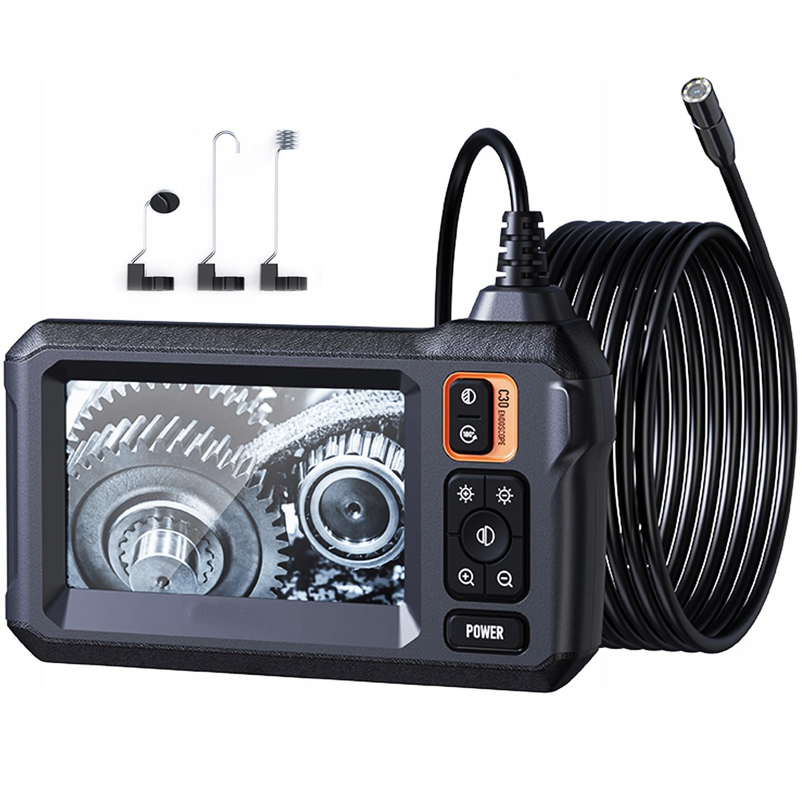 MBG line C30-M - inšpekčná kamera (endoskop) s displejom 4,3″ IPS, Full HD, kábel 5 m, objektív 8,5 mm, IP67