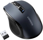 Myš optická Ugreen MU006 bezdrôtová USB 2.4GHz / Bluetooth 5.0 4000 DPI - čierna – Obrázok 3