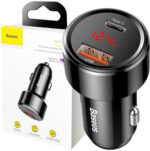 Nabíjačka Automobilová Baseus Magic CCMLC20C-01 45W 6A 1x USB-A 1x USB-C QC 3.0