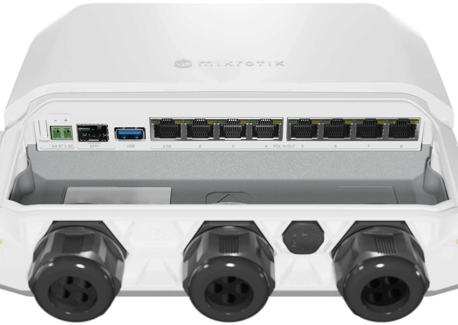 MikroTik RouterBOARD RB5009UPr+S+OUT – vonkajší PoE router