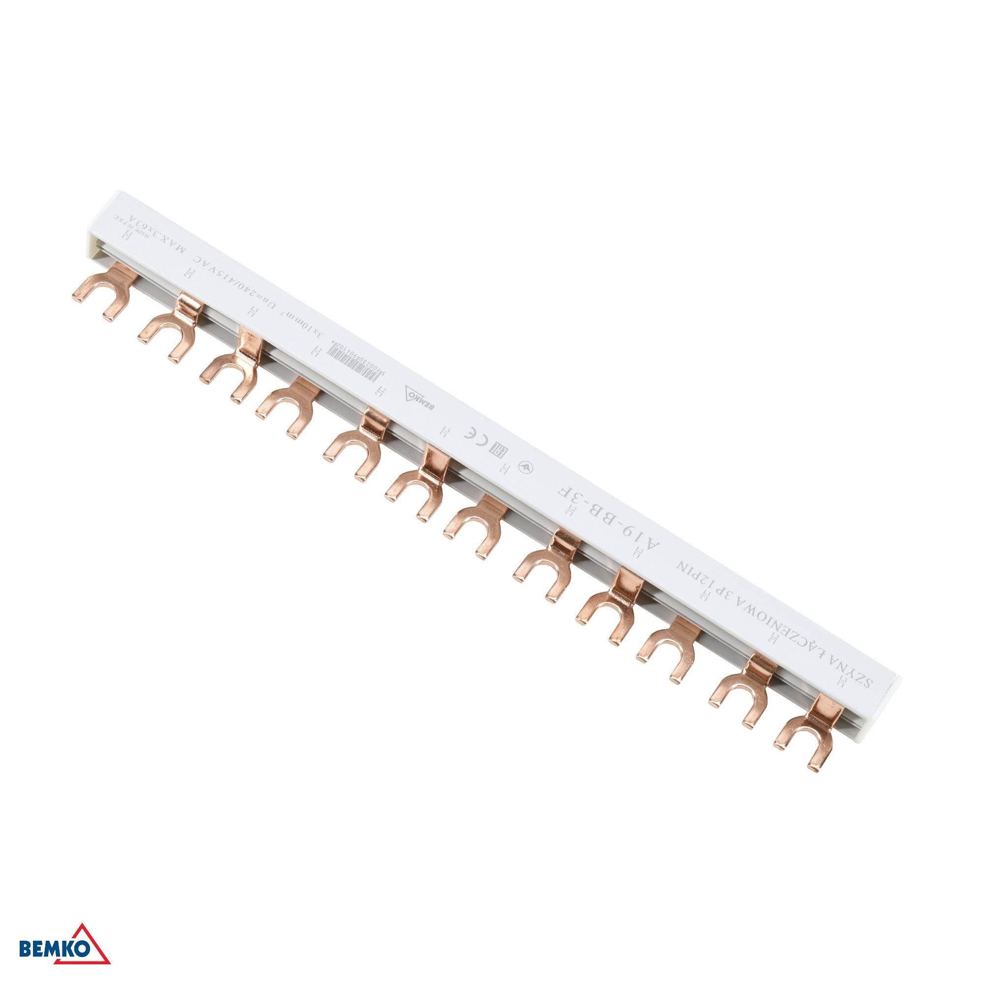 Lišta spojovacia 3F Typ-U 10MM2 12 modulov