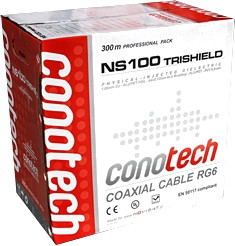 Kábel Koaxiálny NS100 Trishield Pull Box - 300m