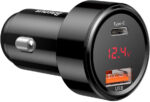 Nabíjačka Automobilová Baseus Magic CCMLC20C-01 45W 6A 1x USB-A 1x USB-C QC 3.0 – Obrázok 5