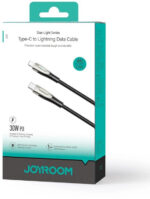 Kábel USB-C / Lightning Joyroom Star-Light Series SA27-CL3 120cm 30W v oplote čierny – Obrázok 4