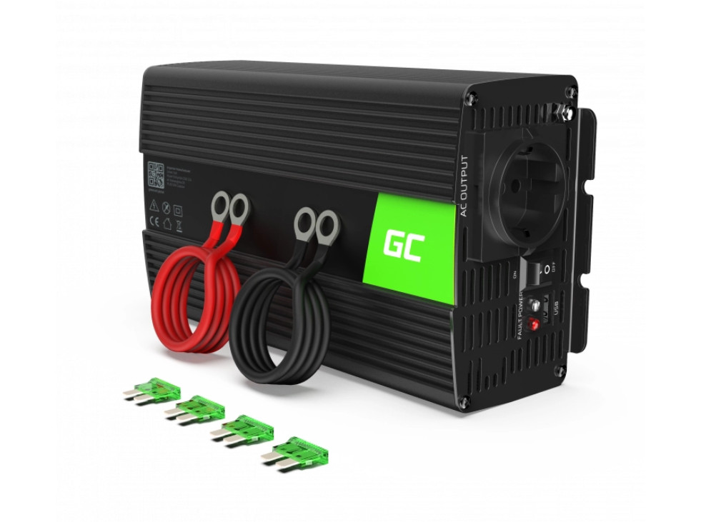 Green Cell INVERTOR NAPÄTIA 12V / 230V 1000W / 2000W ČISTÁ SÍNUSOVÁ VLNA INVERTOR09