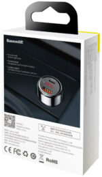 Nabíjačka Automobilová Baseus Magic CCMLC20C-01 45W 6A 1x USB-A 1x USB-C QC 3.0 – Obrázok 8