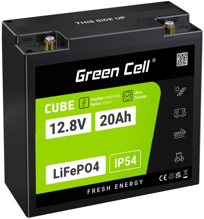 LiFePO4 Green Cell Cube 12,8V 20Ah LFPGC12V20AH LÍTIUM-ŽELEZO-FOSFÁTOVÁ BATÉRIA
