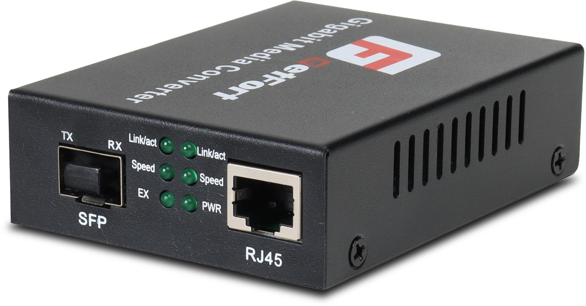 Getfort GF-102-1G-S - media konvertor 1× RJ45 10/100/1000 Mbps / 1× SFP 1,25 Gbps