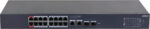 Dahua CS4220-16GT-240 - 20-portový cloudový PoE switch, 16× Gigabit PoE (Hi-PoE), 240 W, 2× RJ45 + 2× SFP uplink – Obrázok 3