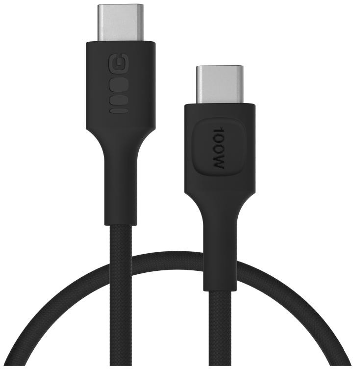 KÁBEL USB-C / USB-C Greencell PowerStream 30cm PD 100W čierny opletený