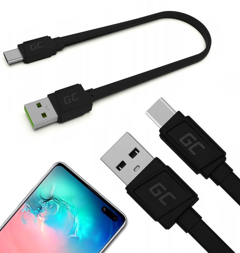 bb3d75c3deefa9597aeb628b321bb608_original Green Cell Kábel USB-A / USB-C Matte 25 cm Ultra Charge Quick Charge 3.0 (KABGC03) – Obrázok 1