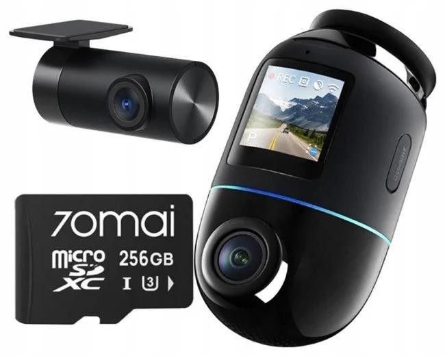 bef82d2f637c3b17e3ce84fc0d3987c7_original 70mai X800 Omni Dual – autokamera 4K 360° s GPS a Wi-Fi, čierna, vrátane microSD 256 GB – Obrázok 1