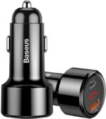 Nabíjačka Automobilová Baseus Magic CCMLC20C-01 45W 6A 1x USB-A 1x USB-C QC 3.0 – Obrázok 7
