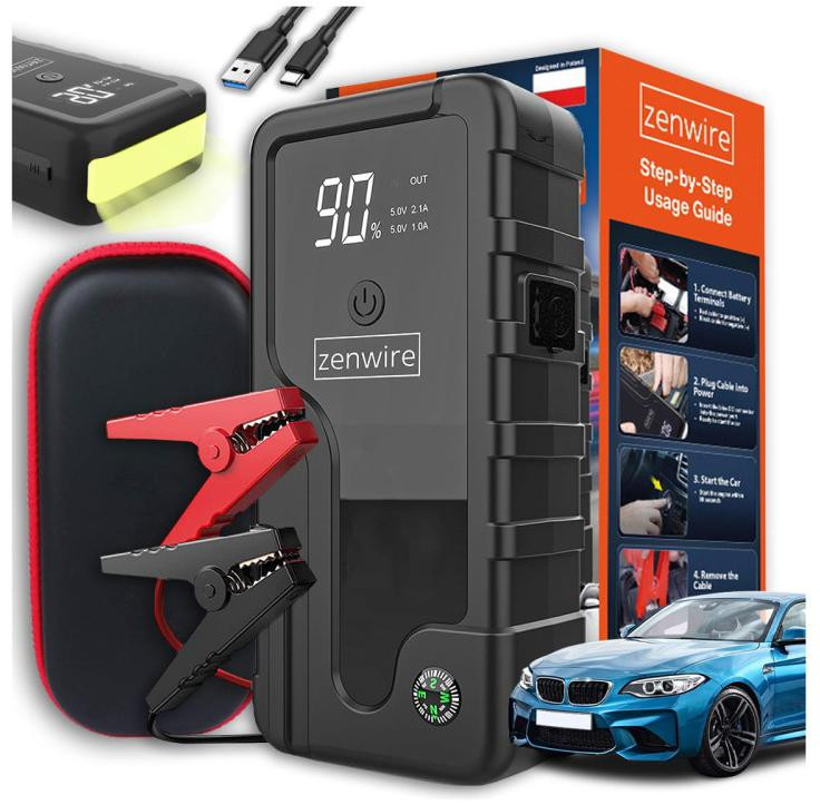 Booster Jump Starter 6400 mAh Powerbank Automobilový Zenwire CY16