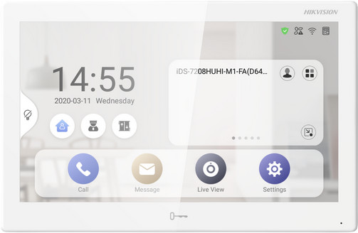 Hikvision DS-KH9510-WTE1(B) - vnútorná stanica videovrátnika IP, 10,1″ dotykový displej, Android, Wi-Fi, PoE