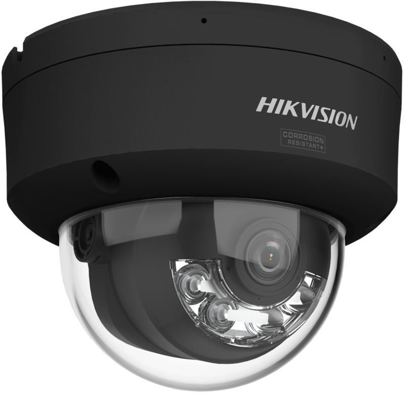 Hikvision DS-2CD2187G3-LIS2UY 2.8mm BLACK - 8 MP dómová IP kamera ColorVu, čierna, hybridné osvetlenie 30 m, mikrofón