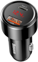 Nabíjačka Automobilová Baseus Magic CCMLC20C-01 45W 6A 1x USB-A 1x USB-C QC 3.0 – Obrázok 3