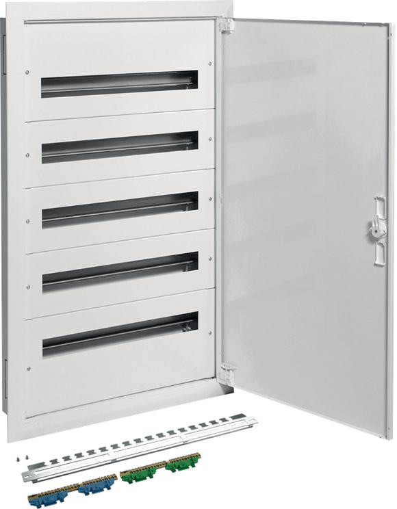 Rozvádzač podomietková s svorkami PE/N 5R/120M (5x24) I kl. IP40 Hager FW524FT