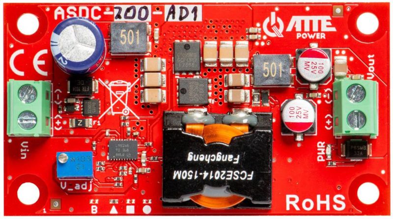 Menič znižujúca napätie s reguláciou 5...24V 200W ATTE ASDC-200-AD1-OF