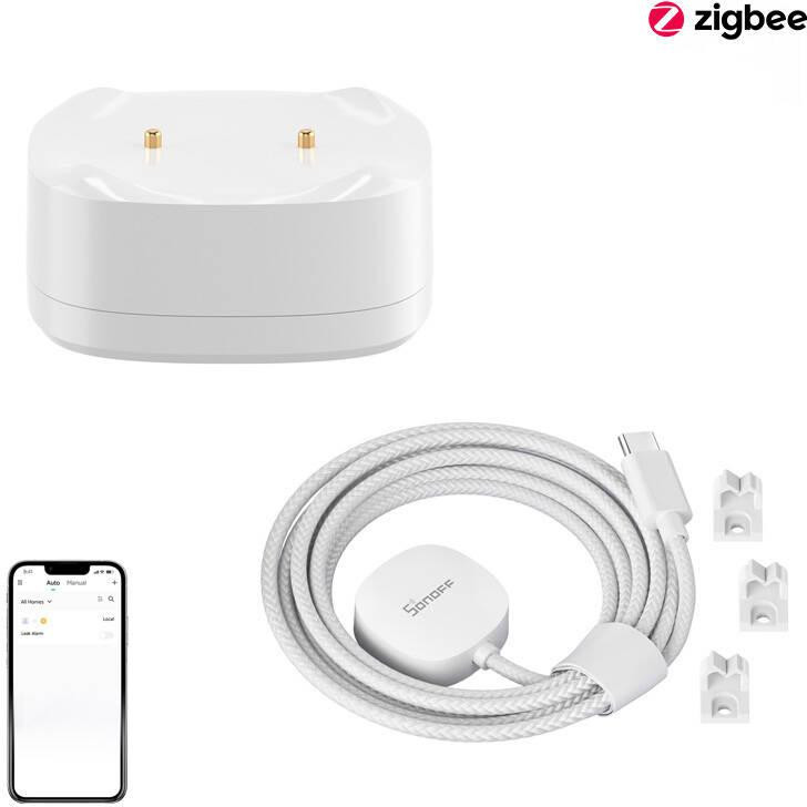 Senzor zaplavenia Sonoff SNZB-05P ZigBee + kábel WLDC200