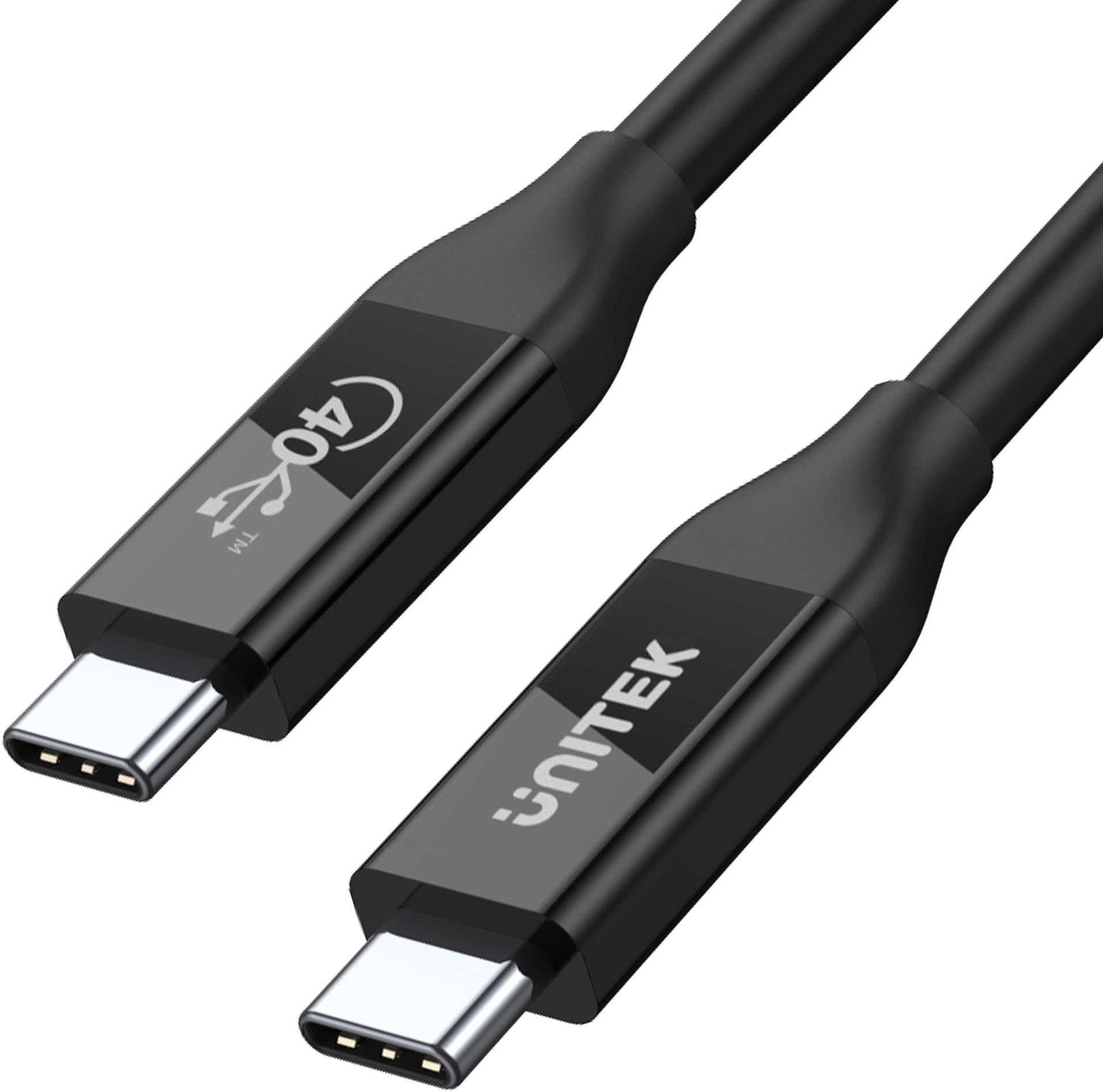 Kábel Unitek USB-C 4.0 PD 100W 40Gbps 8K 0,8 m