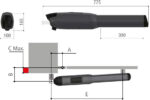 Zostava pohonu CAME NEW ATI30DGF Safe 24V Top pre dvojkrídlové brány (8K01MP-058) – do 6 m – Obrázok 10