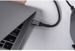 Kábel USB-C – USB-C Forcell F-Energy Cafule C263 – 240 W, 5 A, 3 m, opletený, čierny – Obrázok 4