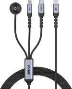 Kábel 3 v 1 Unitek C14180AGY01-1.2M – USB-C, Lightning, Apple Watch, 100 W, 1,2 m