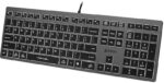 Klávesnica A4tech FStyler FX60H – USB, biele podsvietenie, nožnicové klávesy, sivá – Obrázok 8