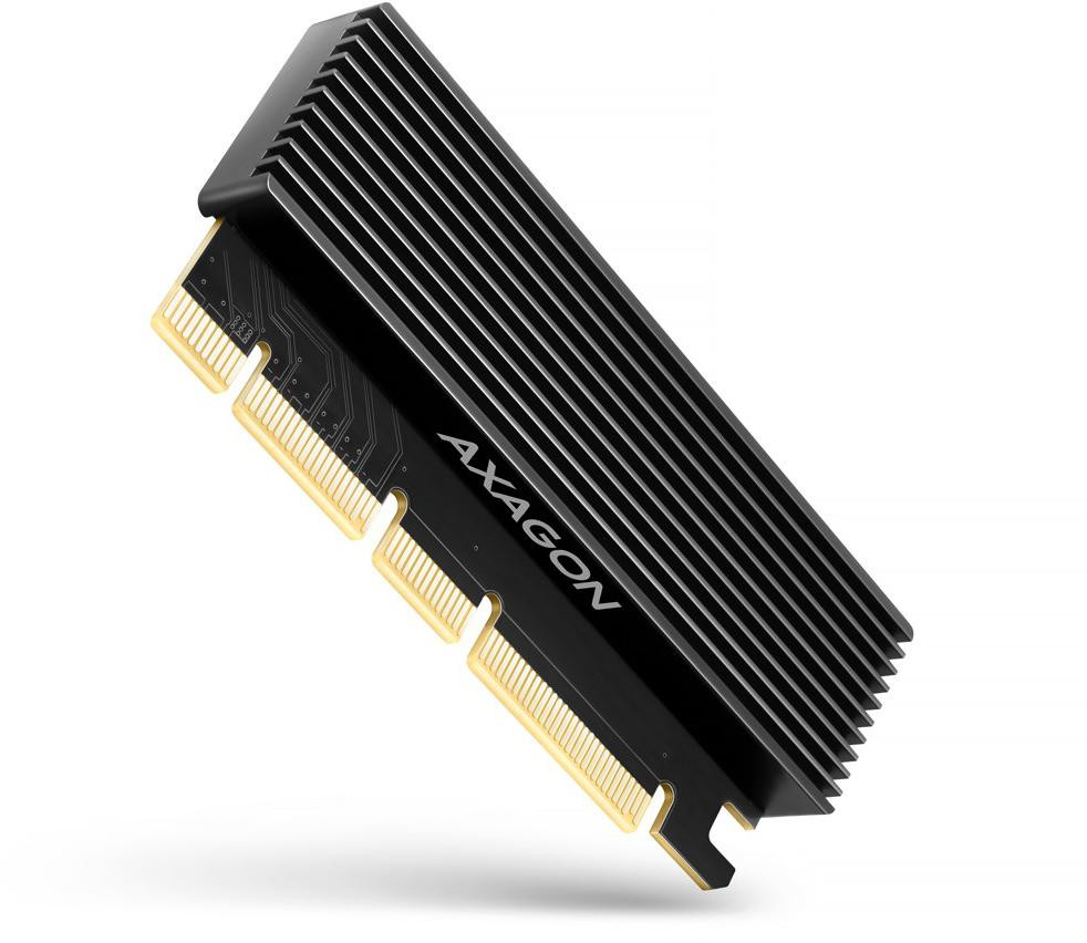1b530ecfe7c916de480b6ccfb4c2d427_original.jpg Adaptér PCIe Axagon PCEM2-XS – M.2 NVMe, PCIe x16, s chladičom – Obrázok 1
