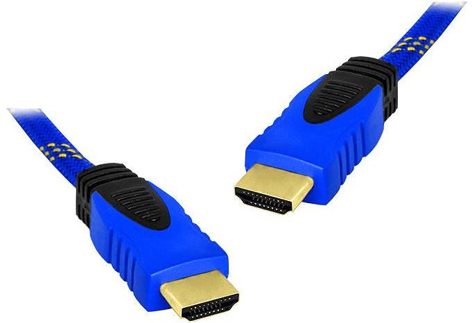 1d6e86c132cc4c0474ee6ab06689f9ad_original.jpg HDMI kábel LTC LXHD82 – HDMI 1.4, nylonový oplet, modrý, 5 m – Obrázok 1