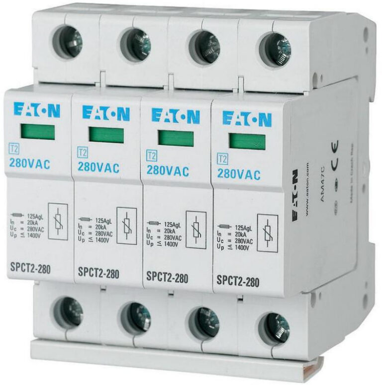 Zvodič prepätia Eaton SPCT2-280/4 – typ 2 (T2), 4-pólový, 20/40 kA