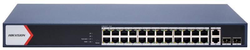 2cd0672e470650a01c3805d1603503dc_original-1.jpg Switch Hikvision DS-3E1528P-EI – 24× GbE PoE, 2× SFP, 370 W – Obrázok 1