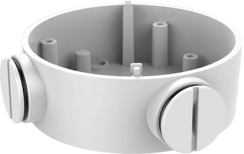2d81e57424302403f15c0d0343b2fa39_original.jpg Adaptér Hikvision DS-1260ZJ-Y(O-STD) – biely, kovový, 112 × 112 × 36 mm – Obrázok 1