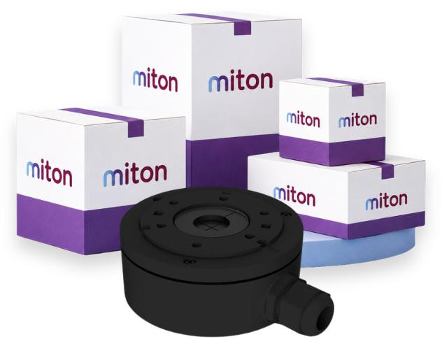 Montážna krabica Miton MT-P1280-B pre kamery (balenie 10 ks)