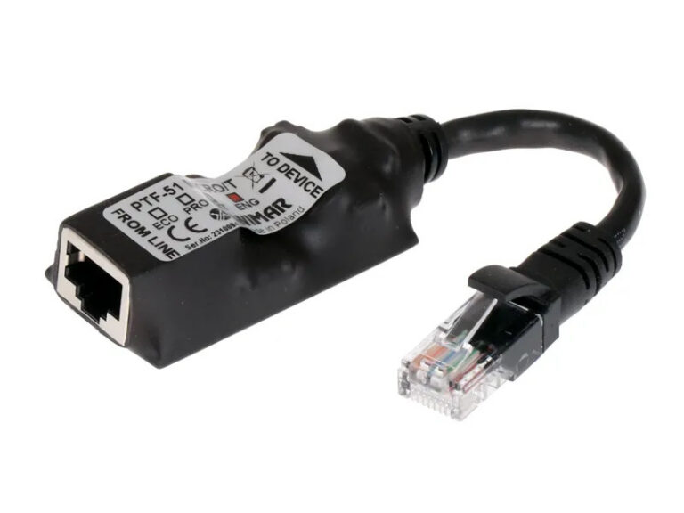 Zvodič prepätia LAN Ewimar PTF-51-ENG/PoE/Micro/T – 1 kanál, PoE, miniatúrny