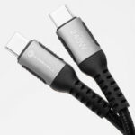 Kábel USB-C – USB-C Forcell F-Energy Cafule C263 – 240 W, 5 A, 3 m, opletený, čierny – Obrázok 2