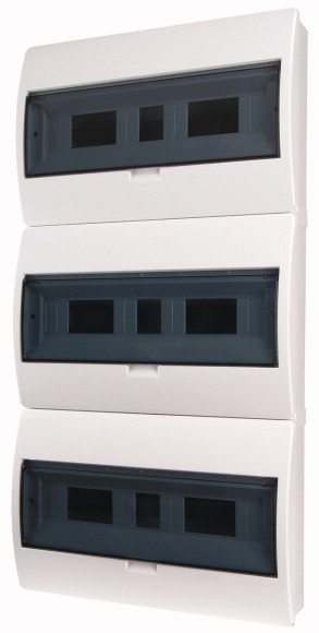 3aa0fe8d071e8aa6fd228da0b21cee93_original.jpg Rozvodnica Eaton BC-O-3/54-ECO – na omietku, plastová, 54 modulov (3 rady po 18), N+PE – Obrázok 1