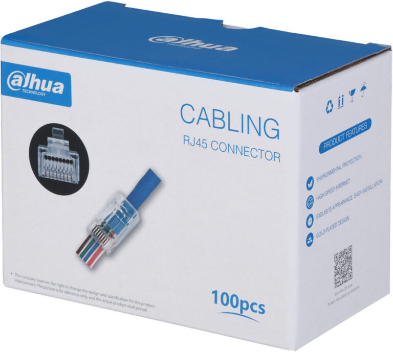 Konektor RJ45 Dahua PFM976-530-PT – Cat.5e, UTP, priechodný (pass-through)