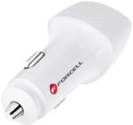 Nabíjačka do auta Forcell Carbon CC50-1A1C – 38 W, USB-C PD 3.0, USB-A QC 3.0, biela – Obrázok 5