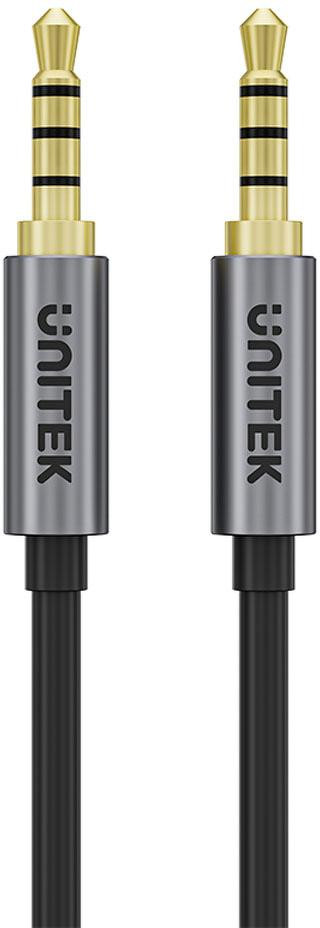 42d769ca4dc357ae77729ae81da85740_original.jpg Audio kábel Unitek Y-C926ABK – 3,5 mm jack (M/M), 1 m, čierny – Obrázok 1