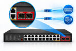 PoE switch Getfort GF-220G-16P-240 – 16× GbE PoE, 2× GbE, 2× SFP 2,5G, 240 W – Obrázok 9