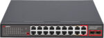 PoE switch Getfort GF-120G-16P-240 – 16× PoE, 2× GbE, 2× SFP 2,5G, 240 W – Obrázok 5