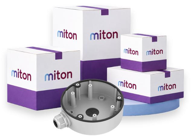 Montážna krabica Miton MT-P1280-D21 pre dome kamery Hikvision – biela (balenie 10 ks)