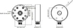 Montážna krabica Miton MT-P1280-D21-B pre dome kamery Hikvision – čierna (balenie 10 ks) – Obrázok 2