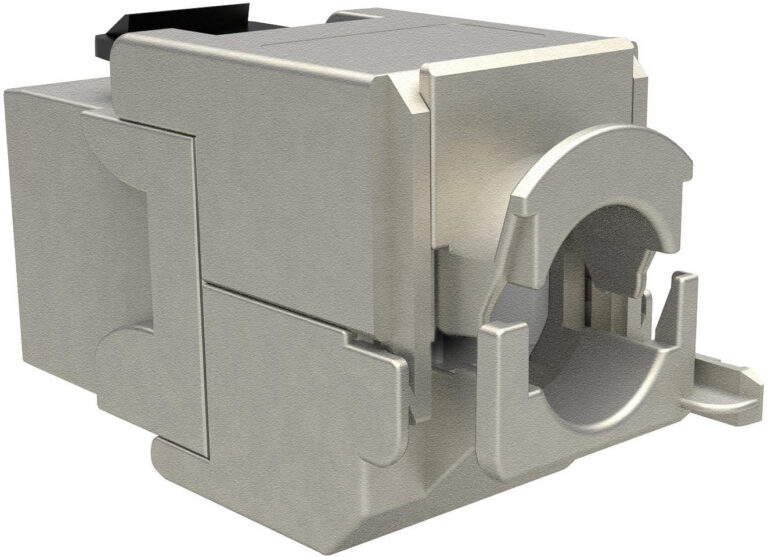 Keystone modul Solarix SXKJ-6-STP-BK-SA – Cat.6, STP, RJ45, beznástrojový